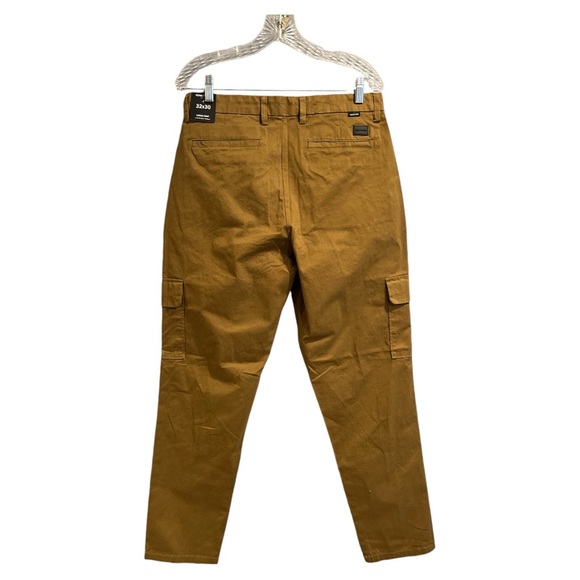 Kenneth Cole Men's Cargo Pants in Techni Cole Tobacco Color, Flat Front NWT - Picture 2 of 13